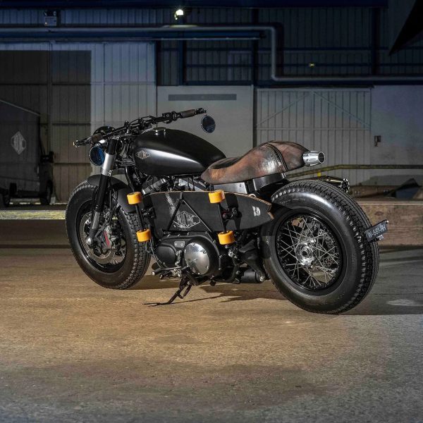Moto Stardust #000 BLK & Brown Leather